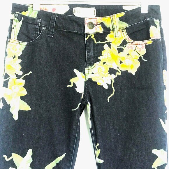 Free People Bellbottom pants with wide legs and orchid design Size 28 - Picture 5 of 6